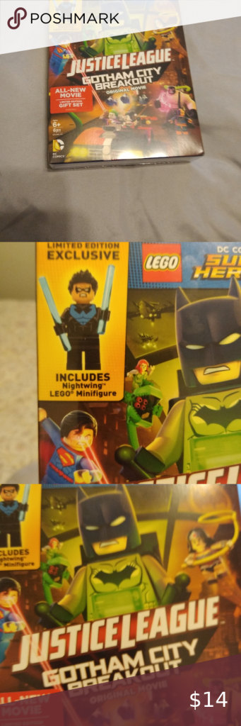 NIP Lego Justice League DVD Gift Set NIP Lego DC Comics Super Hero Justice Leagu…