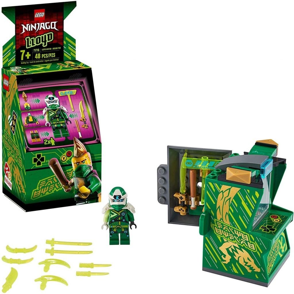 LEGO NINJAGO Lloyd Avatar – Arcade Pod 71716 Mini Arcade Machine Building Kit, New 2020 (48 Pieces)