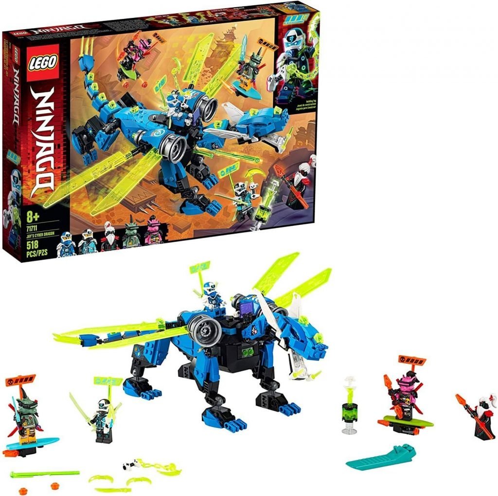 LEGO 71711: NINJAGO: Jays Cyber Dragon (518 Pieces)